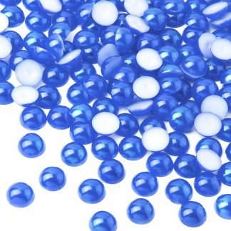 Półperełki okrągłe 7 mm (niebieski) - 2000 szt.