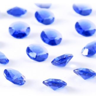 Diamentowe konfetti 12 mm (niebieskie) - 100 szt.